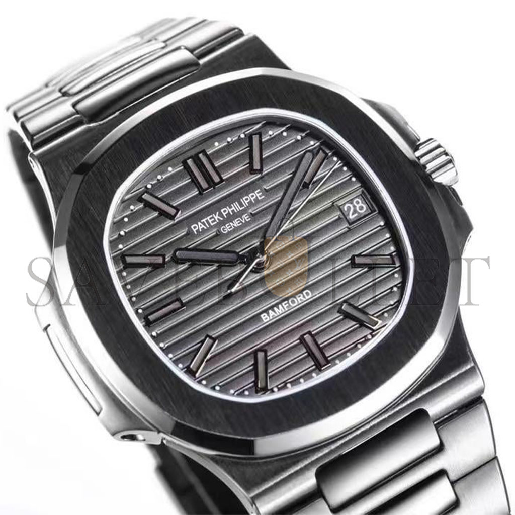 PATEK PHILIPPE NAUTILUS MATTE BLACK, DARK KNIGHT STYLE 40MM WATCH 5711
